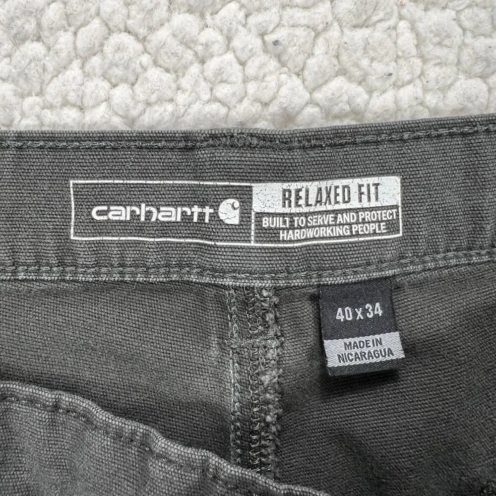 Carhartt Rugged Flex Canvas Work Pant Men's 40x34 (Actual 38x32) Relaxed Fit - Picture 7 of 12